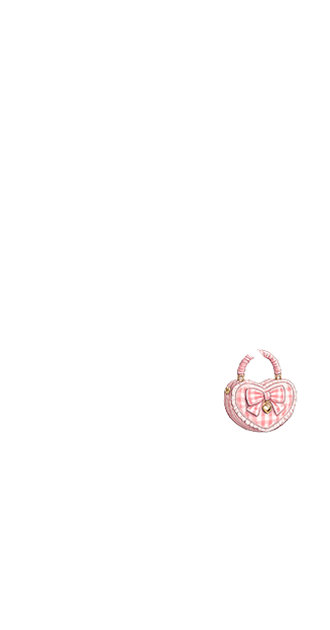 Pink Gingham Heart Handbag