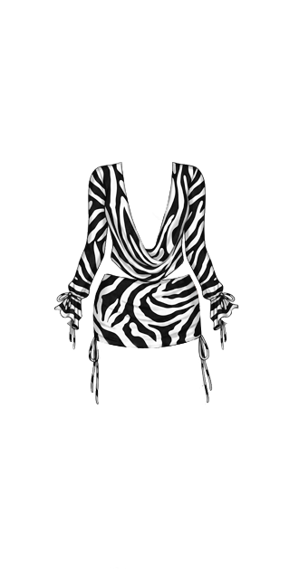 Zebra Drape