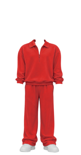 Bruno Red Oversize Outfit