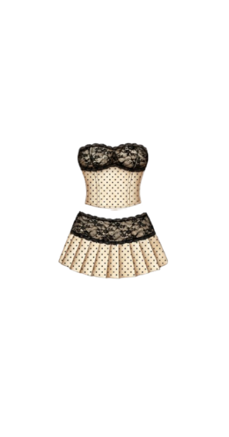 Polka Lace Outfit (w/o heels n accessories)