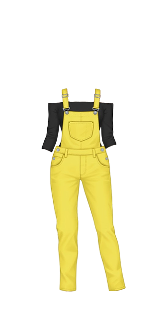 Yellow Femme Overalls