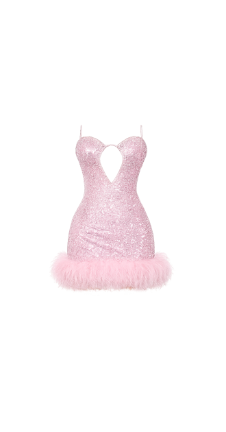 Pale Pink Puff Dress