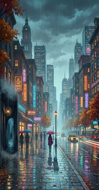 Chuva na cidade grande