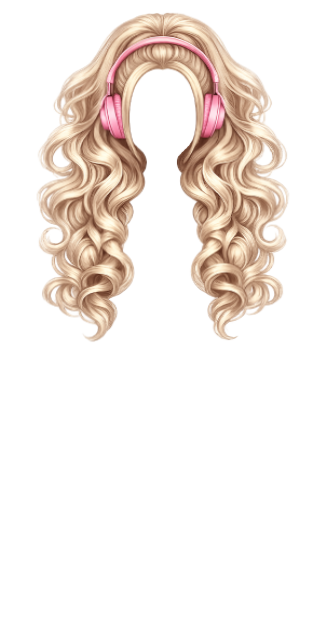 Blonde Playlist Princess Curls edit