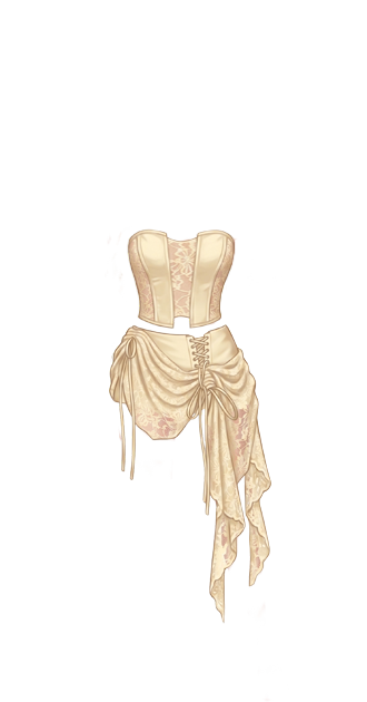 Lace-Up Drape Set