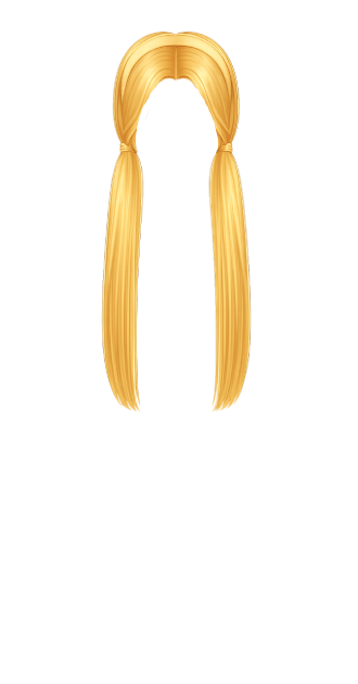 Shiny Blonde Pigtails