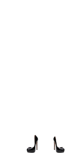 Salto agulha preto