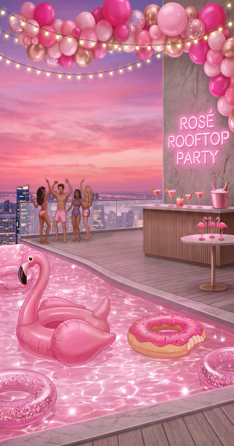 Stopett Rosé Rooftop party