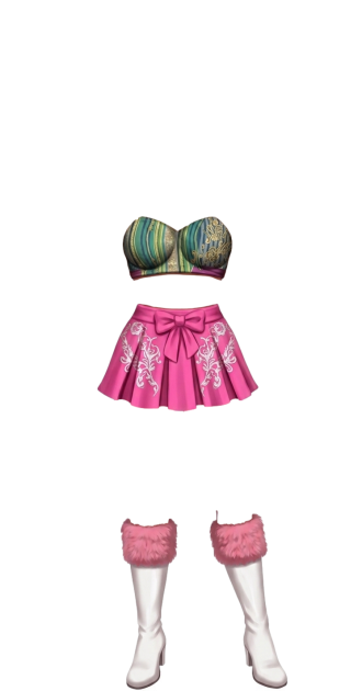 Glitz & Pink Pop Outfit
