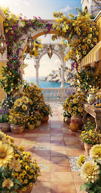 Fundo Flores Amarelas