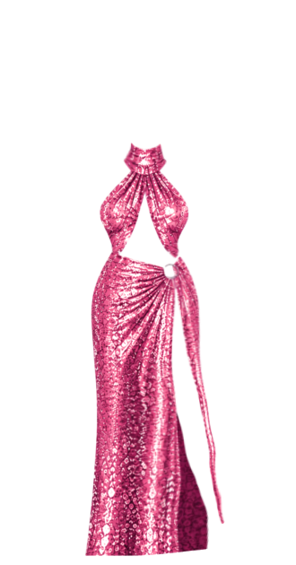 Nazia Pink Sequin Gown