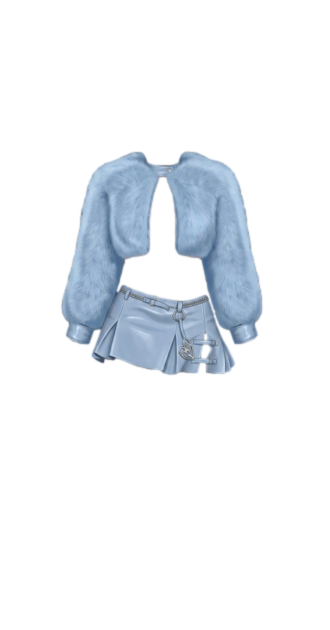 Baby Blue Fur Set