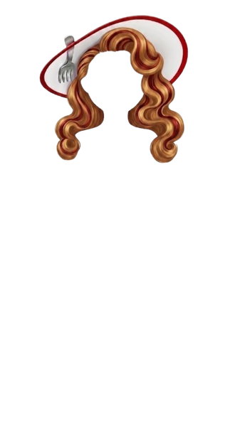 Spaghetti Hat with Hair