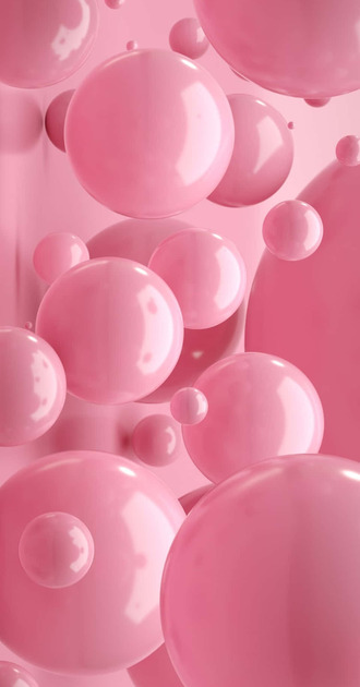 Pink bubbles bg