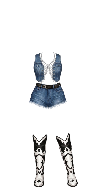 Denim Jeweled