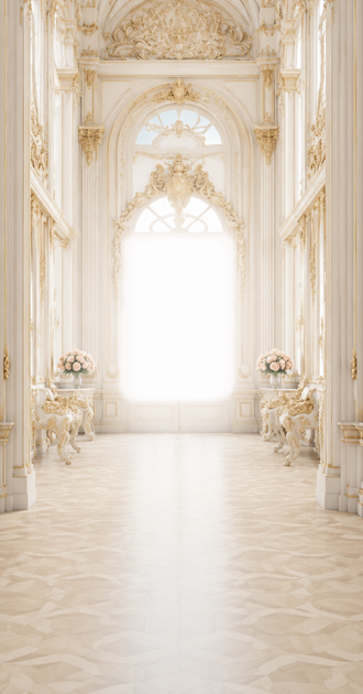 White & Gold Elegant Palace