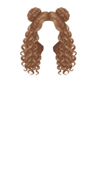 LightBrown Curly Buns