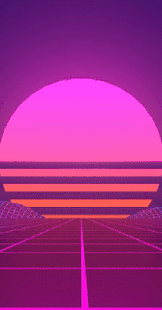 Virtual Sunset Animated Background