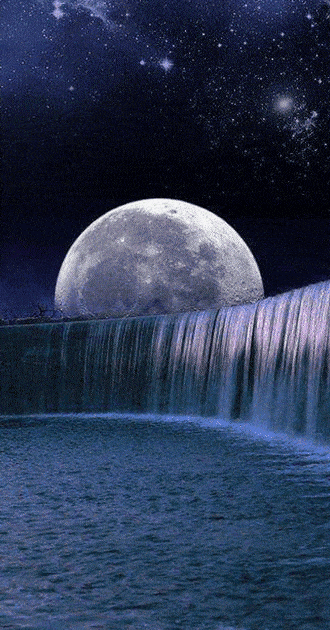 Mystic Waterfall Animated Background