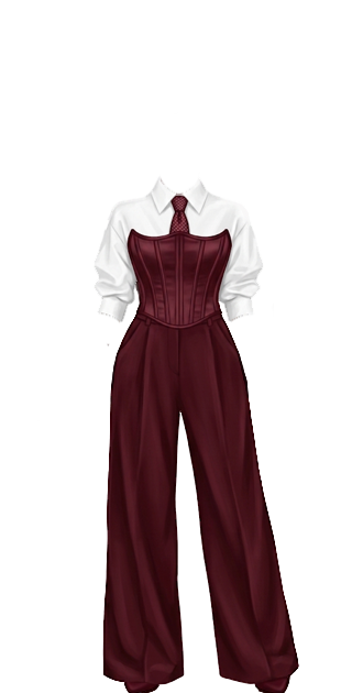 burgandy jumpsuit