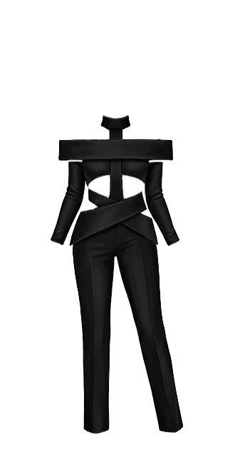 black jumpsuit