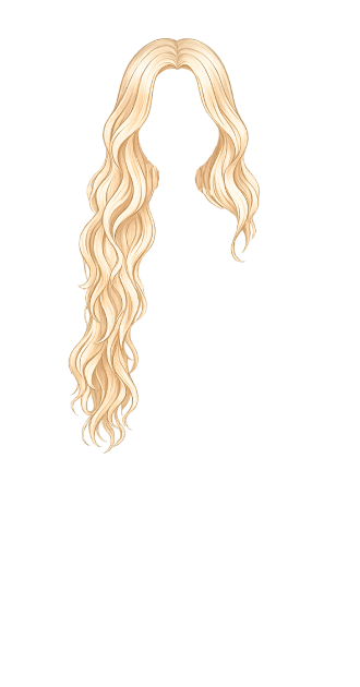 Blonde Lustrous Ivory Hair