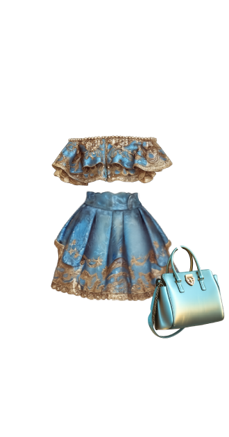 Azure Baroque Two-Piece