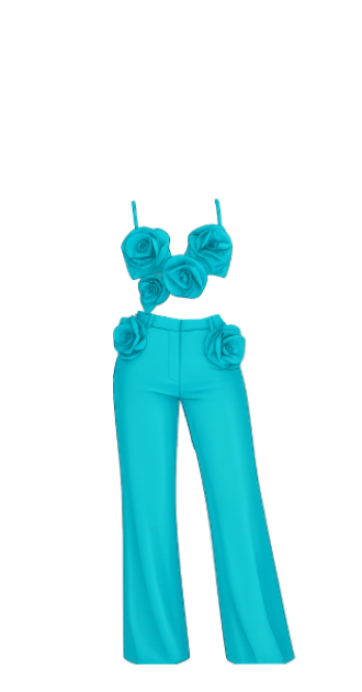 Turquoise Petal Chic
