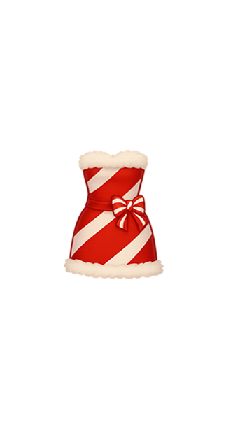 Candy Cane Mini Dress