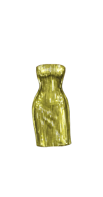 Versace SS25 3D-printed dress