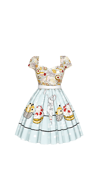 Marina Diamandis ASOS Cake Print Dress