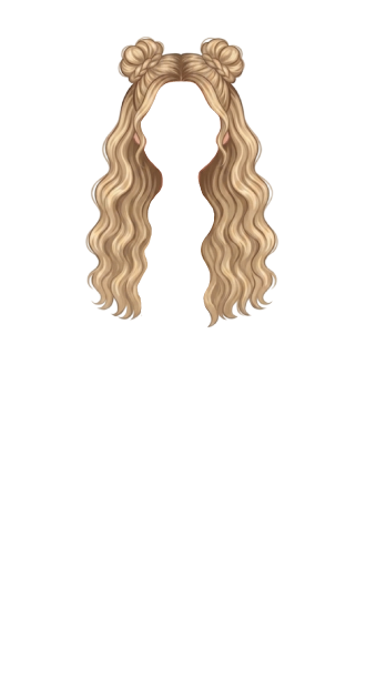 Blonde braid buns