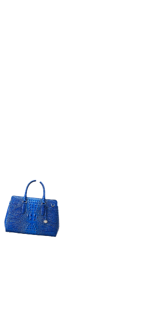 Blue Brahmin Crocodile Leather Purse