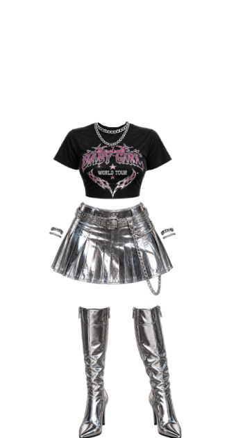 Baby Girl Metallic Attitude
