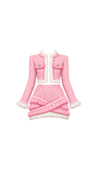 pink tweed chanel two piece