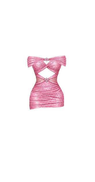 Sparkly Pink Mini Dress