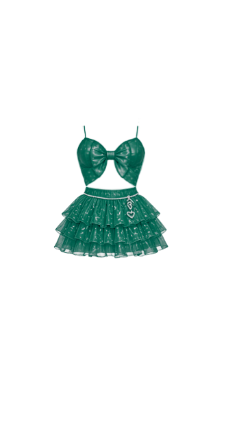 Emerald Glimmer Tulle