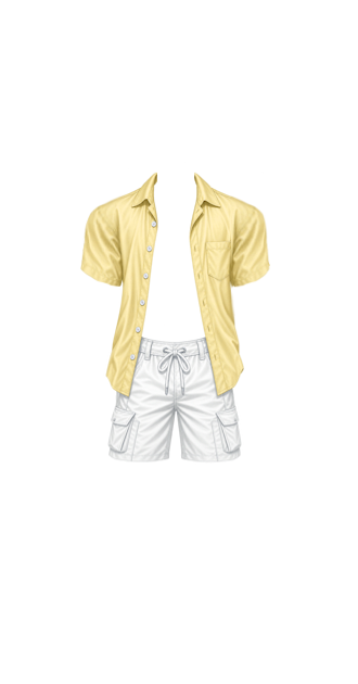 Pastel Yellow Beach Wear