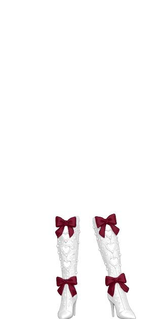 Ivory & Merlot Bow Boots
