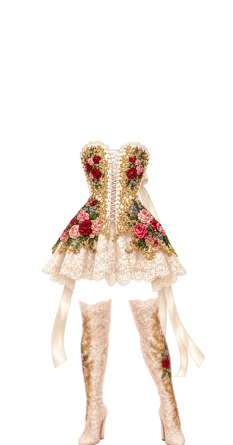 Rose Corset Set