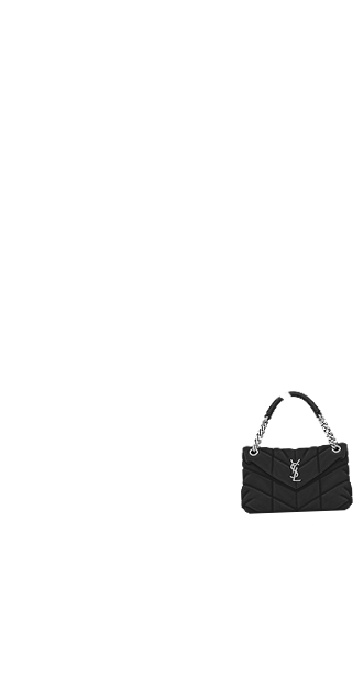 YSL Black Suede Puffer