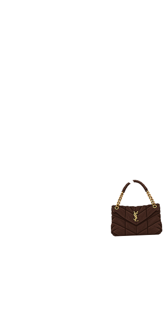 YSL Brown Suede Puffer