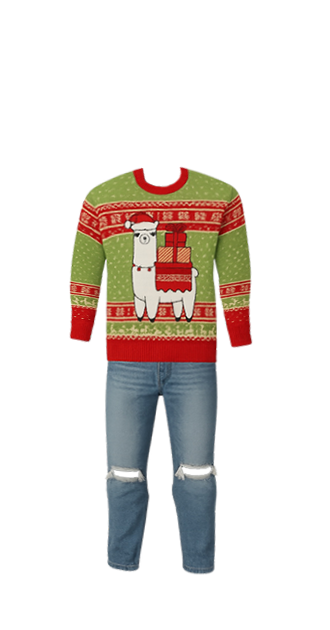 Christmas Llama Sweater