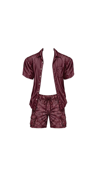 Maroon Beach Wear