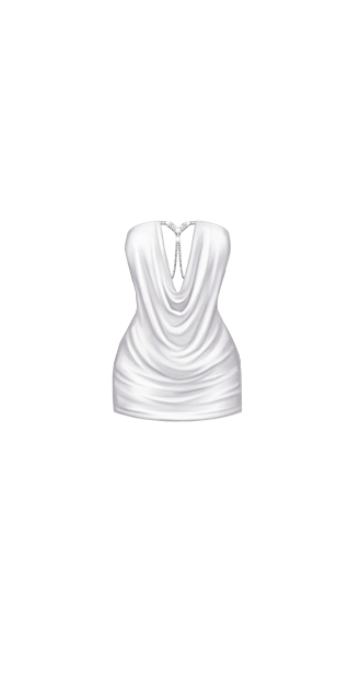 Liquid White Silk Minidress