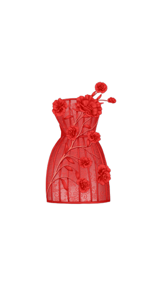 Red Amapola Dress By Nena