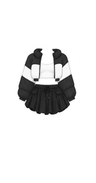 Black Puffer Set