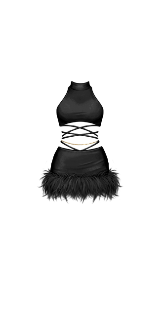 Black Feather Romance Set