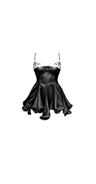 Black Lace Babydoll Mini