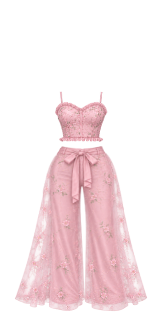 Pink Blossom Two-Piece Set